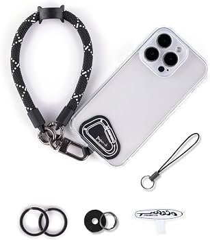 6132LwfzlyL._AC_UF350,350_QL80_ Mobile Phone Lanyard Strap (Black)